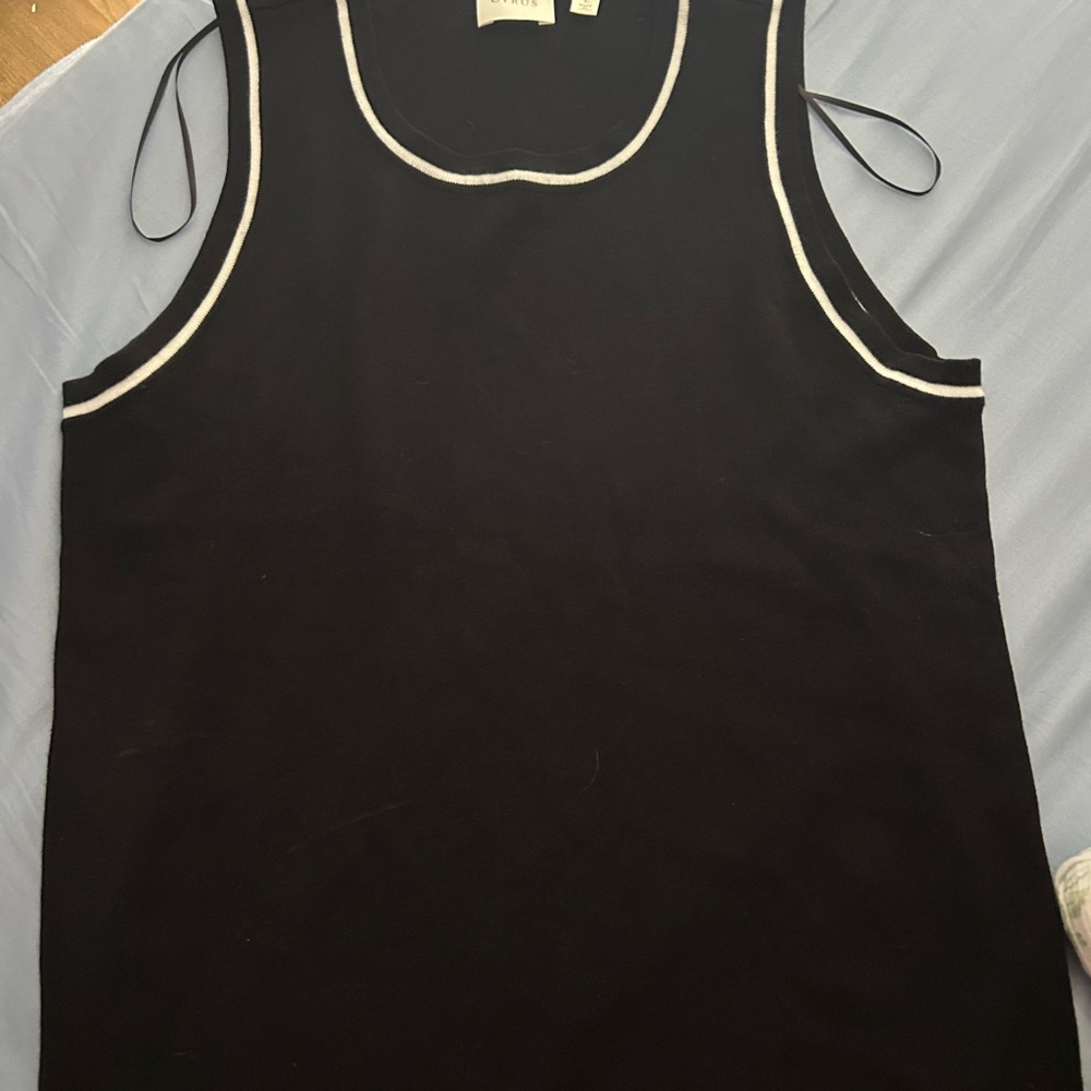 Cyrus Black and White Tank Top